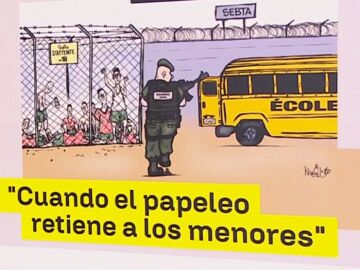 Vi&ntilde;eta de Marruecos: "Cuando el papeleo retiene a los menores"
