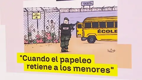 Viñeta de Marruecos: "Cuando el papeleo retiene a los menores" Viñeta de Marruecos: "Cuando el papeleo retiene a los menores"