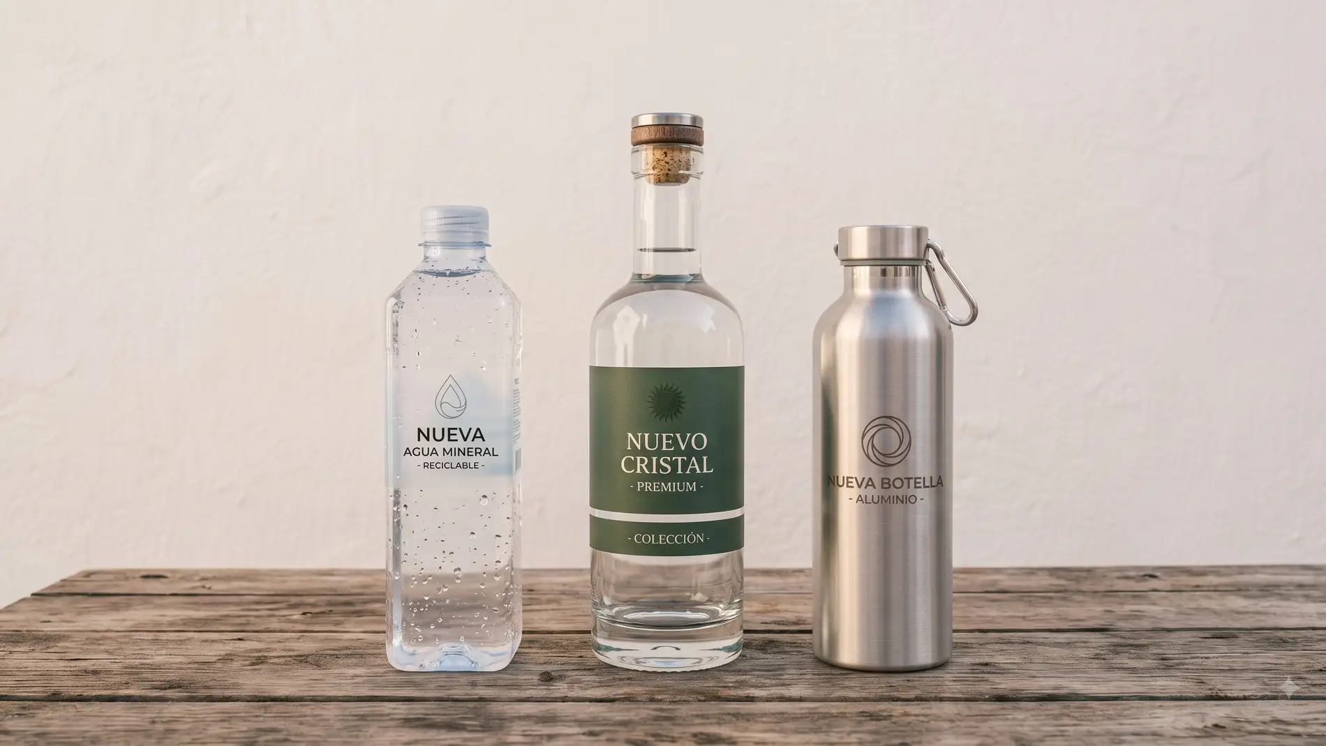 Botella de plástico, cristal o aluminio: qué recipiente es mejor y por qué Botellas de plástico, cristal y aluminio