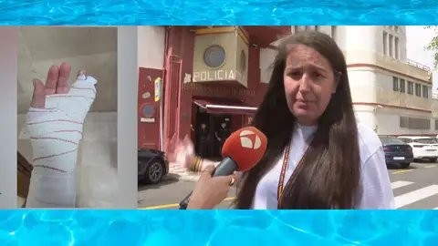 Portavoz de JUPOL, Laura García. Portavoz de JUPOL, Laura García.