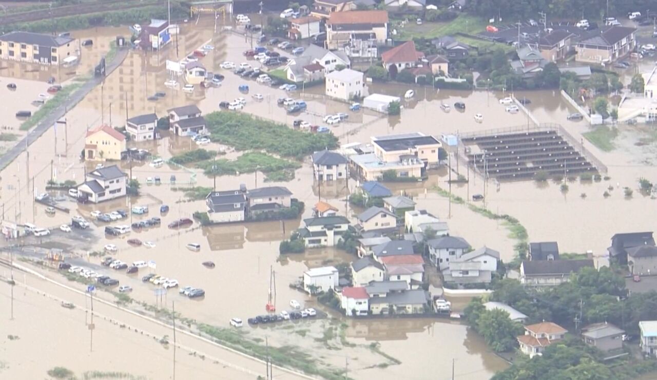 Inundaciones Jap&oacute;n