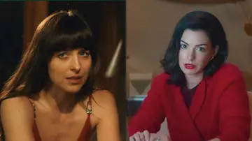 Anne Hathaway y Dakota Johnson en el tráiler de Verity Anne Hathaway y Dakota Johnson en el tráiler de Verity