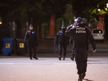 Polic&iacute;a belga en Bruselas 