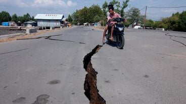 Imagen de archivo del terremoto en la isla indonesia de Flores