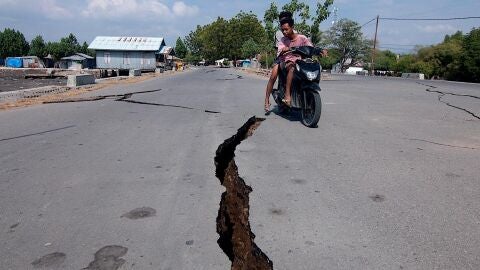 Imagen de archivo del terremoto en la isla indonesia de Flores