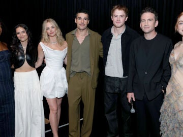 Maya Boyd, Inde Navarrette, Samara Weaving, Christopher Abbott, Kit Connor, Jake Schreier y Sadie Sink en la D23