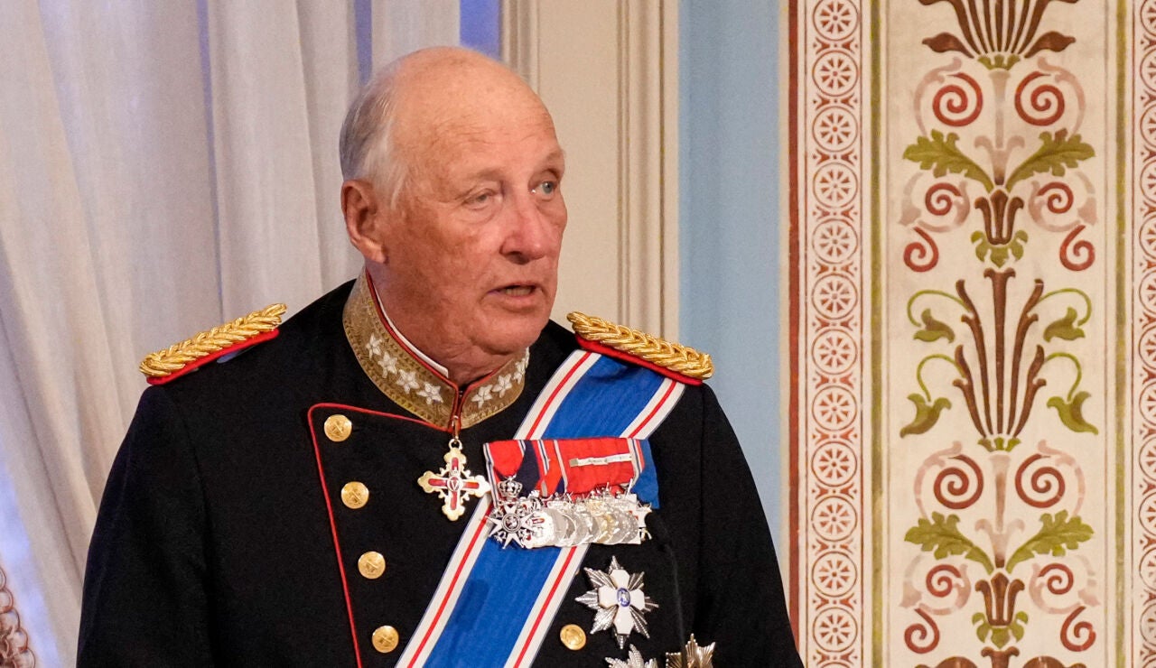 El rey Harald V de Noruega 