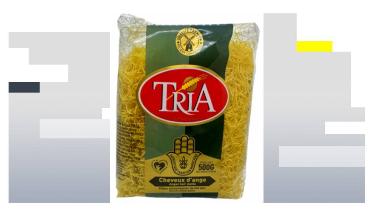 Pasta alimenticia tipo 'cabello de &aacute;ngel' de la marca TRIA
