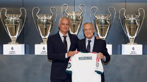 Jos&eacute; Mourinho, presentado con el Real Madrid