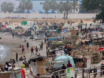 Imagen de la playa 'El Trampol&iacute;n' de Ceuta