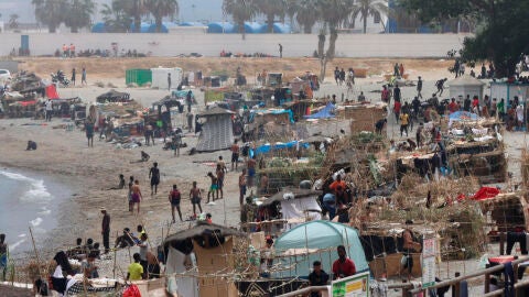Imagen de la playa 'El Trampol&iacute;n' de Ceuta