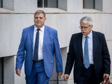 Juan Manuel Serrano a su llegada a la Audiencia Nacional