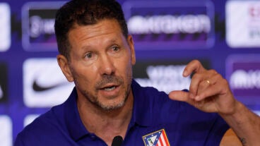 Diego Pablo Simeone en rueda de prensa