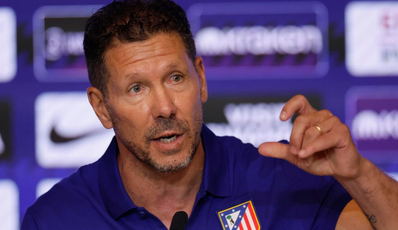 Diego Pablo Simeone en rueda de prensa