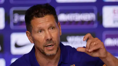 Diego Pablo Simeone en rueda de prensa Diego Pablo Simeone en rueda de prensa