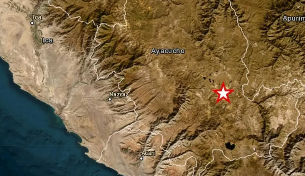 Un terremoto de magnitud 7,2, sacude la región andina de Ayacucho, Perú