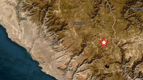 Un terremoto de magnitud 7,2, sacude la regi&oacute;n andina de Ayacucho, Per&uacute; 