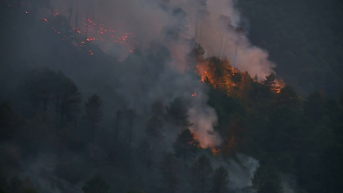 Incendio en las Hurdes