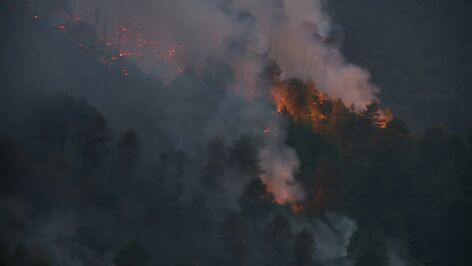 Incendio en las Hurdes