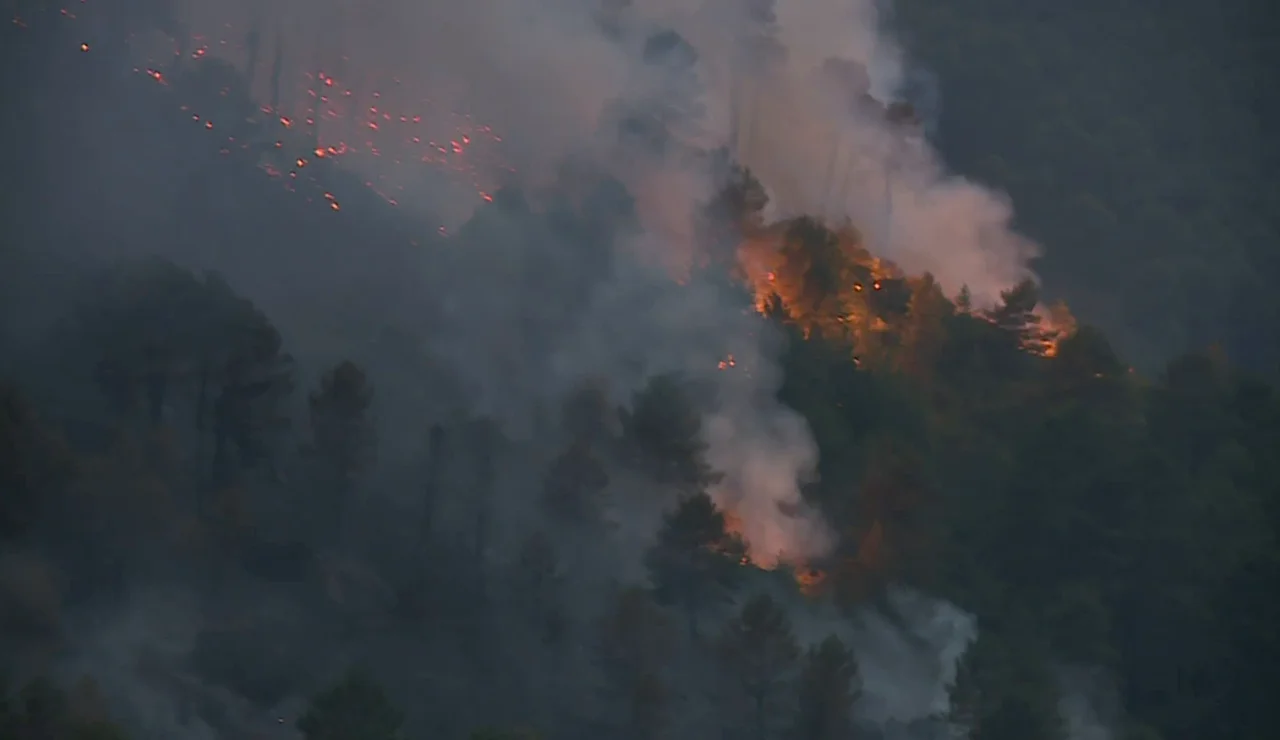 Incendio en las Hurdes