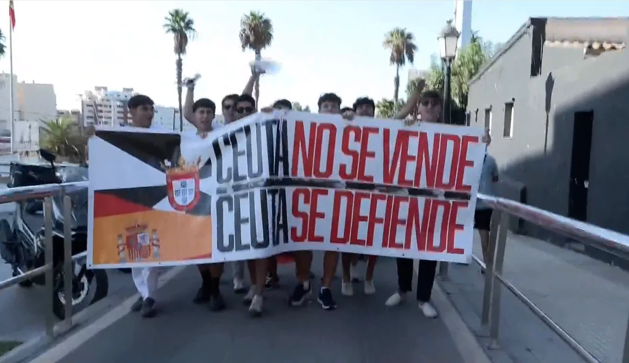 Pancarta partido de fútbol