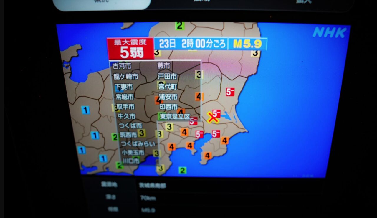 Imagen de archivo de un terremoto en Tokio