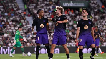 Raphinha celebra su gol ante el Elche Raphinha celebra su gol ante el Elche