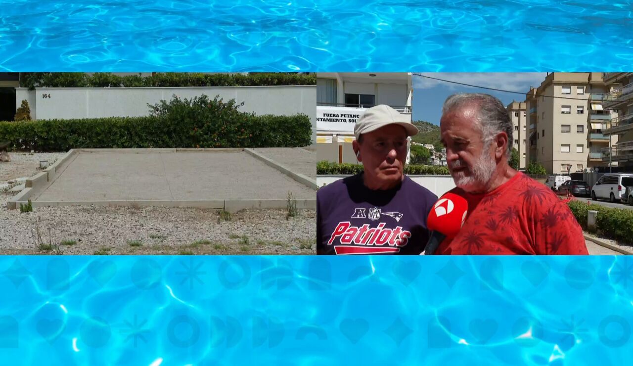 Los vecinos de Calafell se quejan de las pistas de petanca 