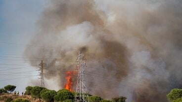 El incendio de Collserola da un respiro tras arrasar 45 hect&aacute;reas y confinar a 15.000 personas