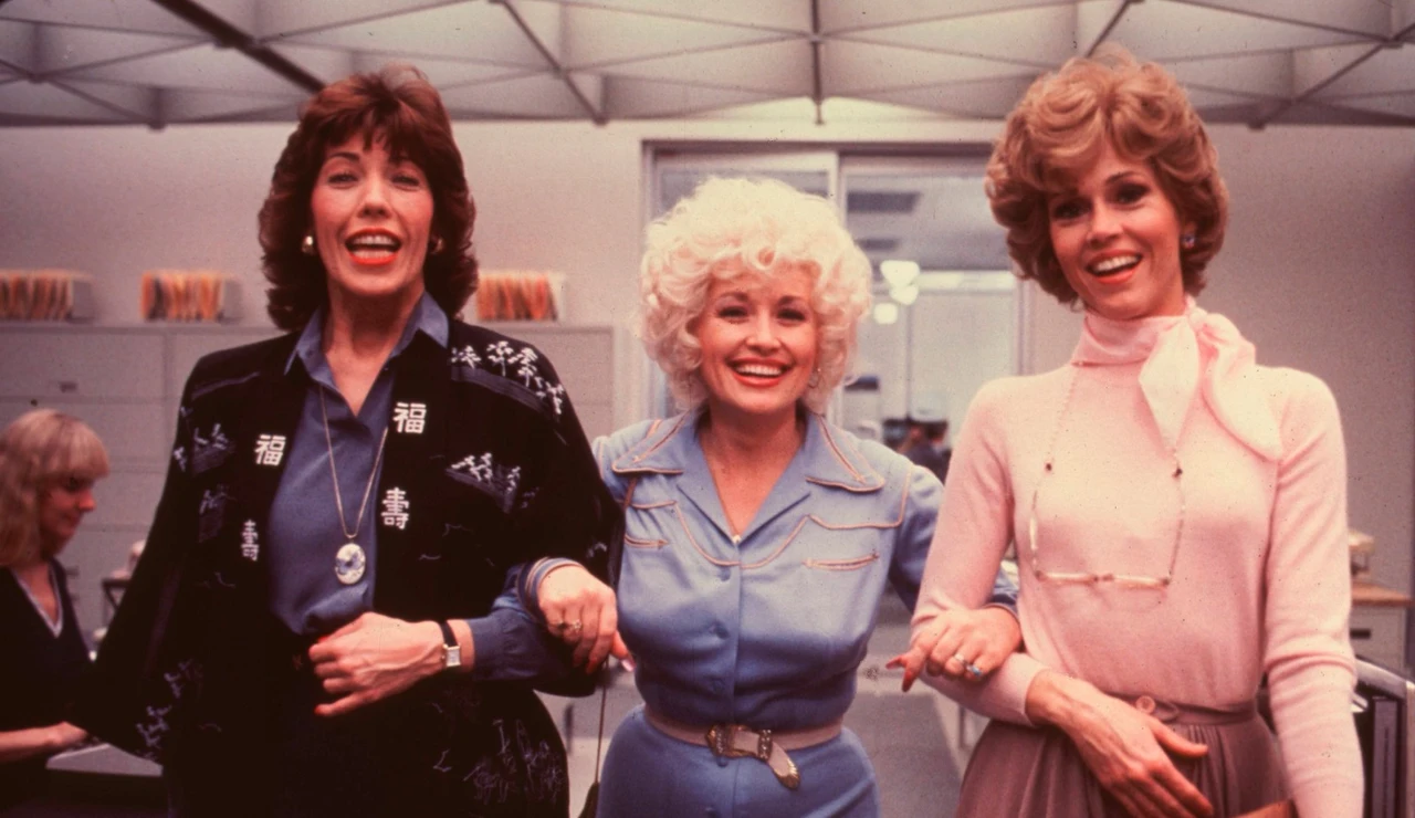 Jane Fonda, Lily Tomlin y Dolly Parton en 9 to 5