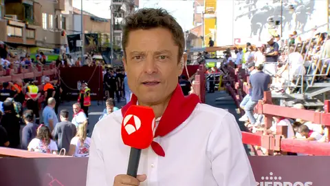 Javier Gallego, en los encierros de Sanse 2026 Antena 3 Noticias