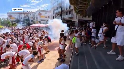 M&aacute;s de 40 heridos por la explosi&oacute;n de material pirot&eacute;cnico en las fiestas de No&aacute;in (Navarra)