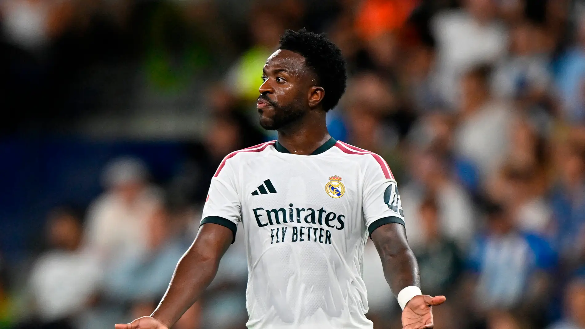 Vinícius en el partido contra el Espanyol Vinícius en el partido contra el Espanyol