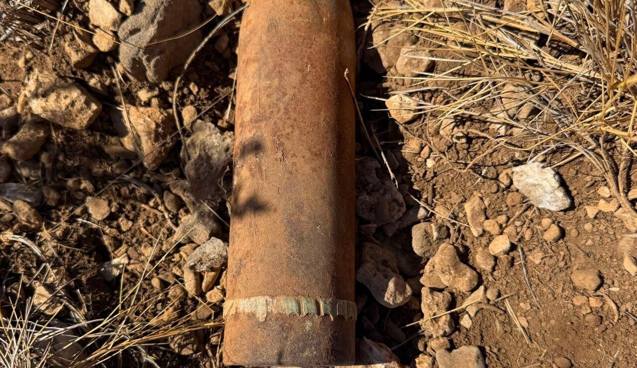El proyectil encontrado por los Mossos