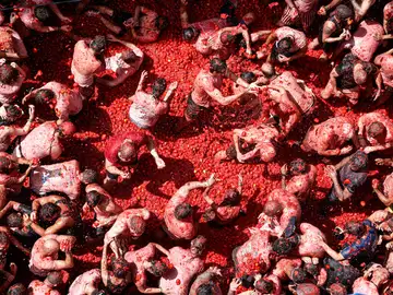 Imagen de la Tomatina de Buñol Imagen de la Tomatina de Buñol