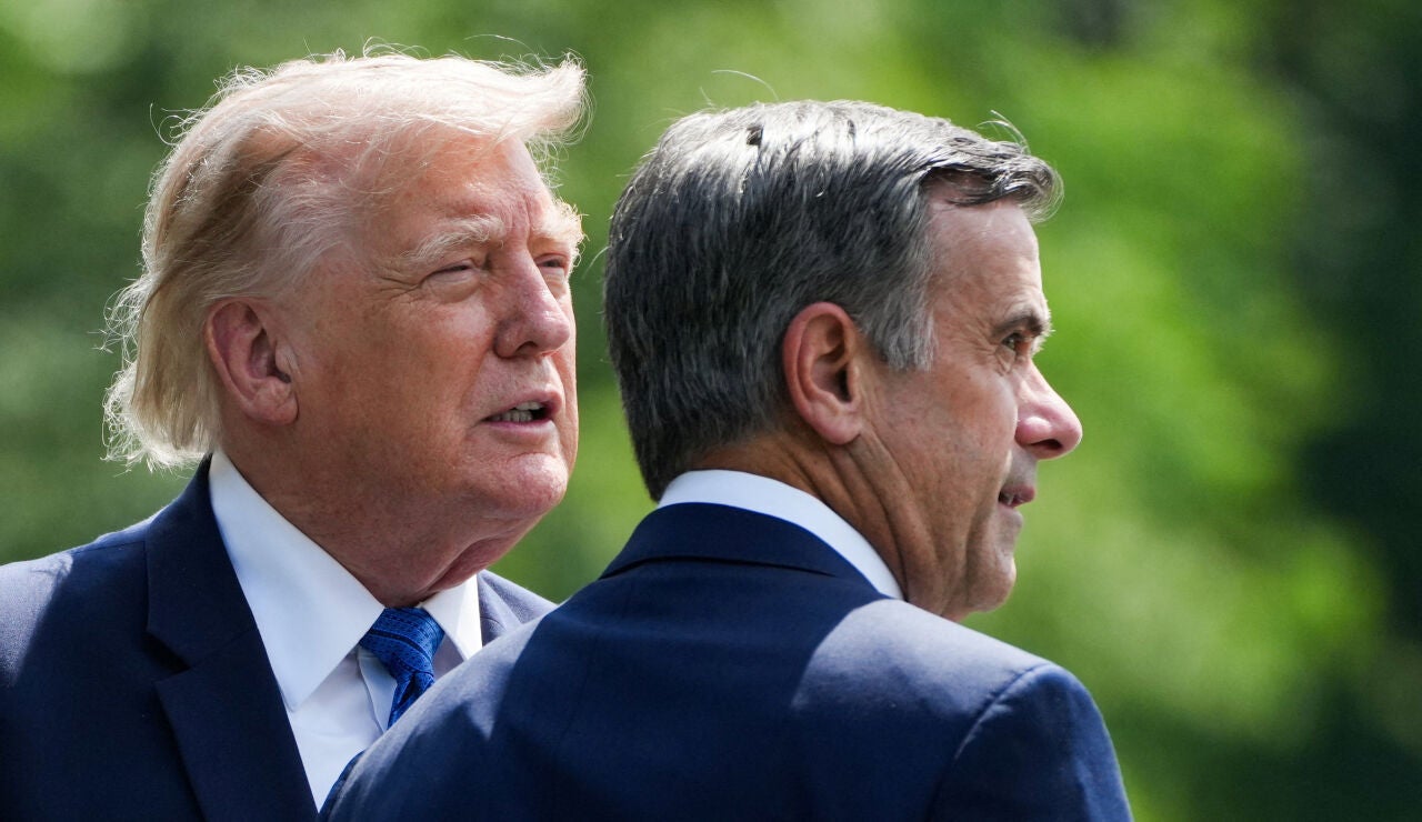  Donald Trump y John Ratcliffe, director de la CIA