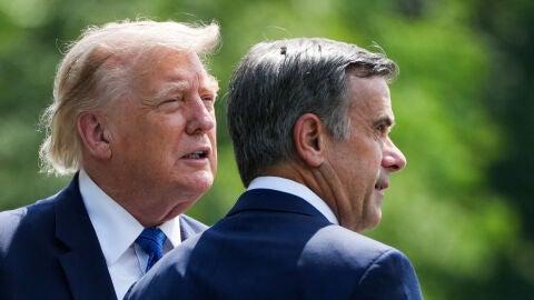  Donald Trump y John Ratcliffe, director de la CIA