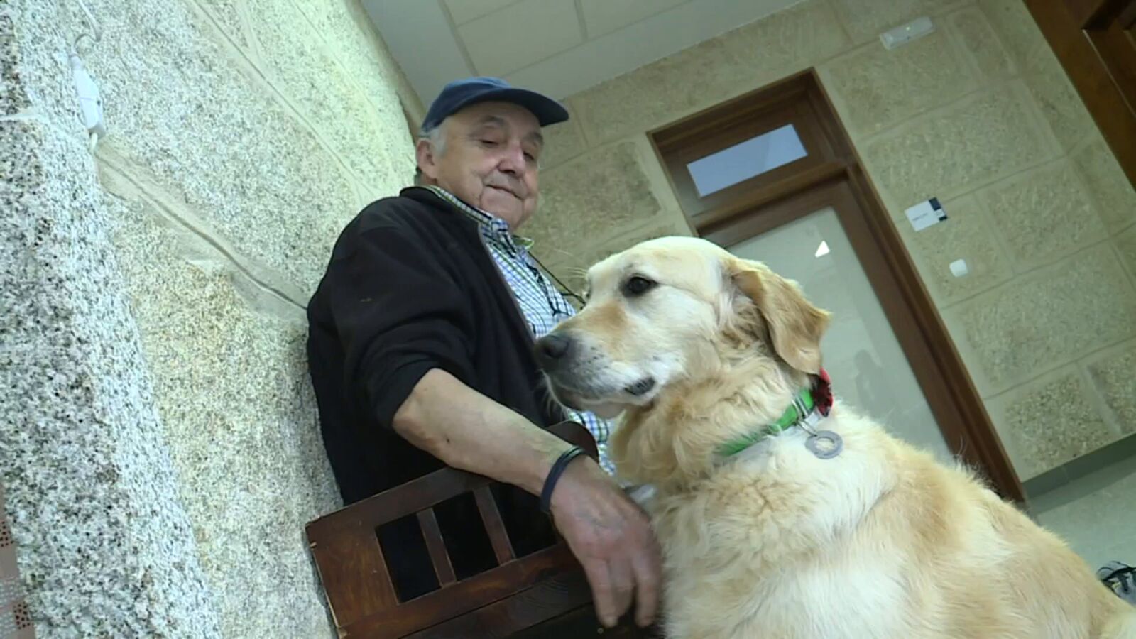Una residencia de ancianos gallega integra a un golden retriever entre sus usuarios para estimularnos mental y emocionalmente