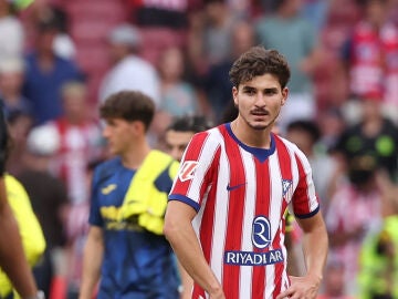 Juli&aacute;n Alvarez, tras el partido ante el Villarreal