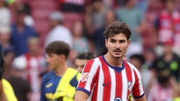 Juli&aacute;n Alvarez, tras el partido ante el Villarreal