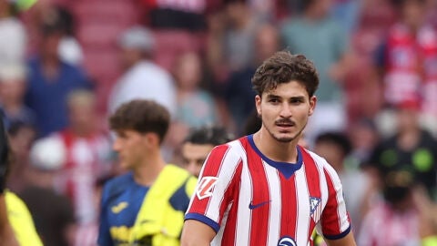 Juli&aacute;n Alvarez, tras el partido ante el Villarreal