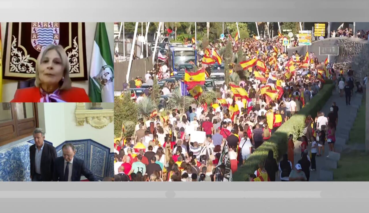 Las l&aacute;grimas de Mar&iacute;a Jos&eacute; Garc&iacute;a-Pelayo tras pisar Ceuta
