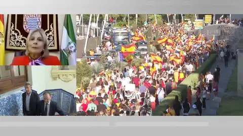Las lágrimas de María José García-Pelayo tras pisar Ceuta Las lágrimas de María José García-Pelayo tras pisar Ceuta