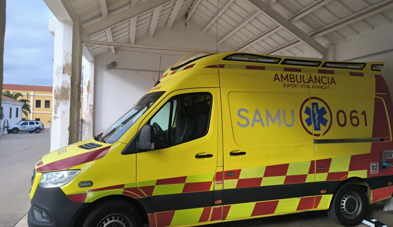 Ambulancia en Es Mercadal, Menorca