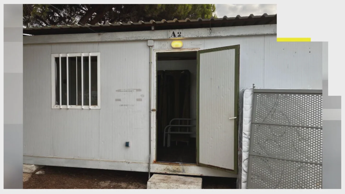 Imagen de las casas prefabricadas en las que residen los agentes Imagen de las casas prefabricadas en las que residen los agentes