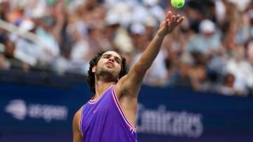Carlos Alcaraz en el dobles mixto del US Open