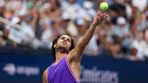Carlos Alcaraz en el dobles mixto del US Open