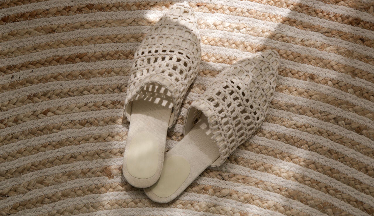 Zapatos de rafia