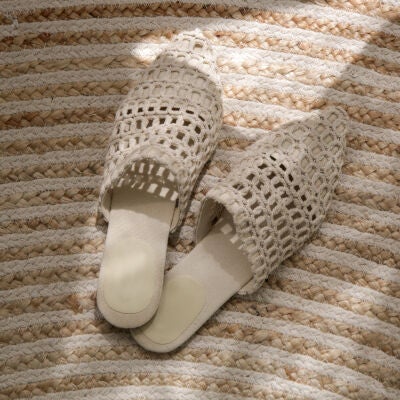 Zapatos de rafia
