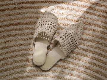 Zapatos de rafia